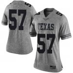 Texas Longhorns Women's #57 Cort Jaquess Limited Gray College Football Jersey OZS61P3E