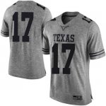 Texas Longhorns Men's #17 D'Shawn Jamison Limited Gray College Football Jersey GCS30P2O