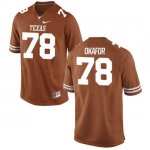 Texas Longhorns Men's #78 Denzel Okafor Authentic Tex Orange College Football Jersey BCT42P4R