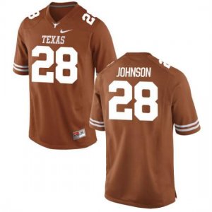 Texas Longhorns Men's #28 Kirk Johnson Game Tex Orange College Football Jersey HQL68P2F