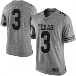 Texas Longhorns Men's #3 Cameron Rising Limited Gray College Football Jersey EGN51P4T